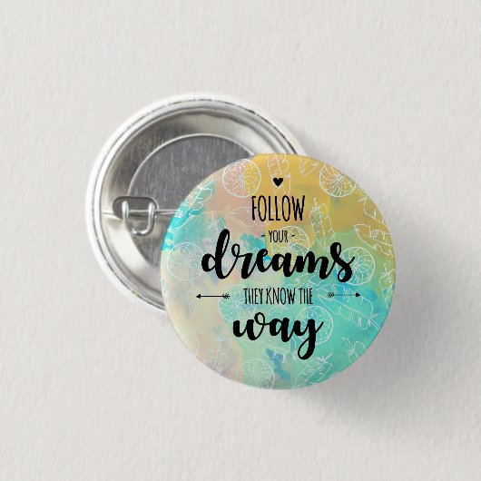 君の後を追夢は、彼らは方法を知っている 缶バッジ (正面&裏面)