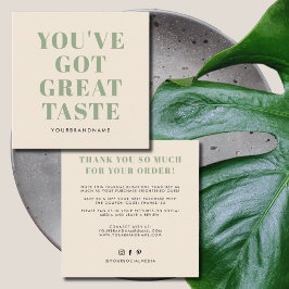 君の得味素晴らしは感謝していい スクエア名刺