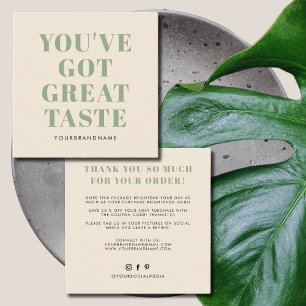 君の得味素晴らしは感謝していい スクエア名刺