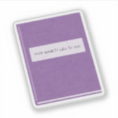 君の心配は君に向いている シール (正面)