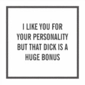 君の性格は好きだけど… (カスタマイズ) シール (正面)