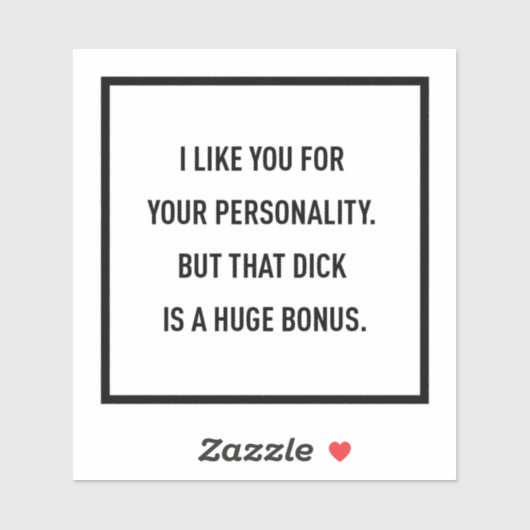 君の性格は好きだけど… シール (シート)