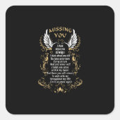 君の恋しく思こ考えことはいつも君の考えこと スクエアシール (正面)