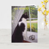 君の恋しく思カード カード (黄色い花)