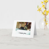 君の恋しく思カード カード (黄色い花)