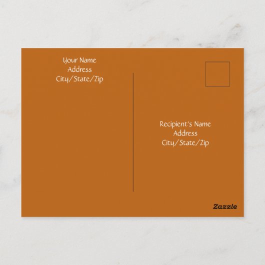 君の恋しく思可愛い白犬の黒感謝祭 ポストカード (裏面)