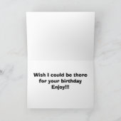 君の恋しく思誕生日には悲しい牛の犬が言われている カード (内部)