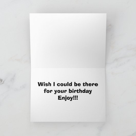 君の恋しく思誕生日には悲しい牛の犬が言われている カード (内部)