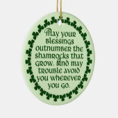 君の恵みがシャムロックを上回るかもしれんぞ、アイルランド セラミックオーナメント (右)