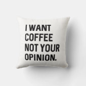 君の意見ではなくコーヒーが欲しい クッション (裏面)