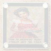 君の意見はレシピの一部ではない ガラスコースター (裏面)