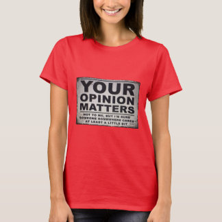 君の意見は大事だ Tシャツ