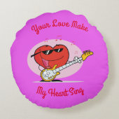 君の愛で僕のハートが ラウンドクッション (裏面)