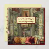 君の愛と交際を深く感謝する ノートカード (正面/裏面)