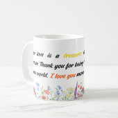 君の愛は私が大切にする宝物だ コーヒーマグカップ (正面左)