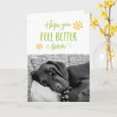 君の感じ幸福を祈るならばすぐ宜しい | グリーンが良くなる カード (黄色い花)