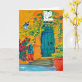 君の感謝してい家に僕を迎え入れてくれてありがとう カード (黄色い花)