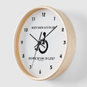 君の態度は人生の妨げになるかユーモア 壁時計 (傾斜)