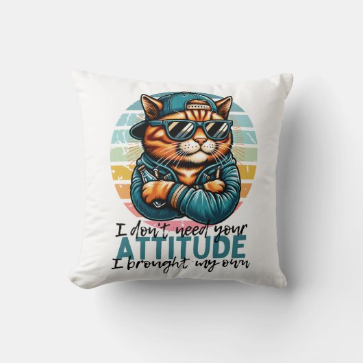 君の態度は要らないよ、私は自分で持って来た クッション (正面)