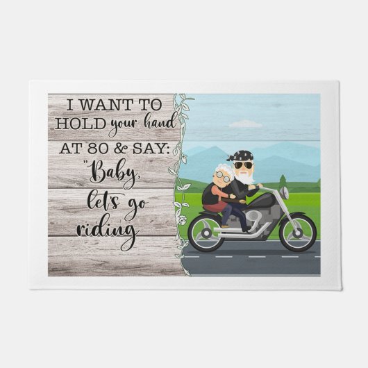 君の手を握って乗って言いたい ドアマット (正面)