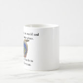 君の手中に違いを生むのだ。 コーヒーマグカップ (中央)