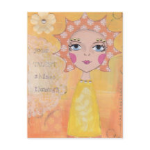 君の才能ははがきに輝いている