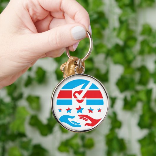 君の投票は君の発言権だ キーホルダー (手)