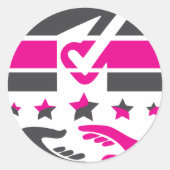 君の投票は君の発言権だ ラウンドシール (正面)