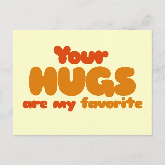 君の抱き毛は僕の抱き毛お気に入りのだ ポストカード (正面)
