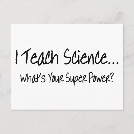 君の教え力は科学の種すごいだ ポストカード (正面)