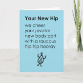 君の新しいお尻が、君に早い回復の詩を願って カード (正面)