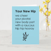 君の新しいお尻が、君に早い回復の詩を願って カード (黄色い花)