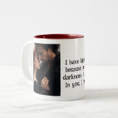 君の方へ行ってみると明かりが付いた ツートーンマグカップ (正面左)