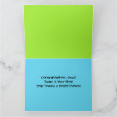 君の旅行は卒業の証しになったばかりだ カード (内部)