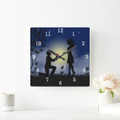 君の時計が好きだ スクエア壁時計 (ホーム)