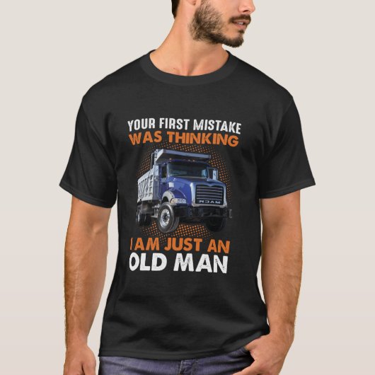 君の最初の間違考えいは私が古いMだ Tシャツ (正面)
