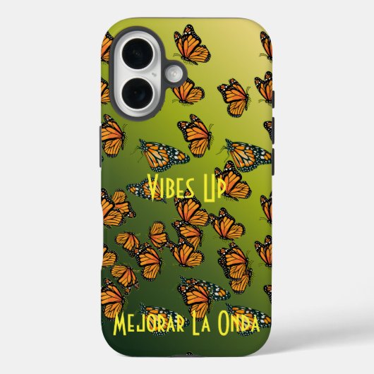 君の波動を上げる モナークバタフライ Case-Mate iPhoneケース (裏面)