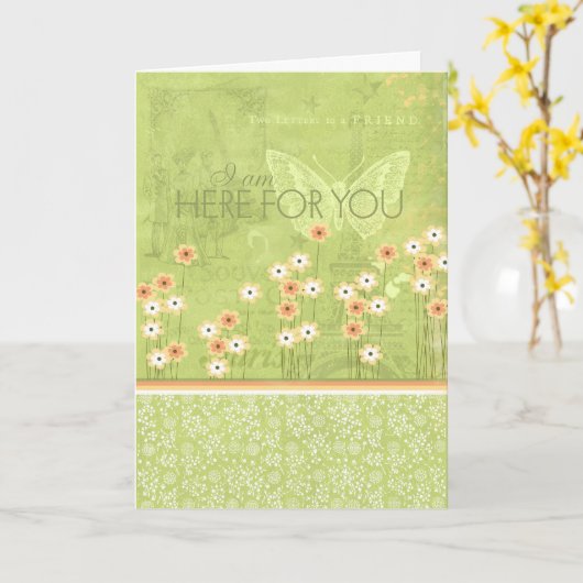 君の為に来た カード (黄色い花)