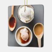 君の為に溶かす | Bowl of Ice Cream Food Pans セラミックオーナメント (左)