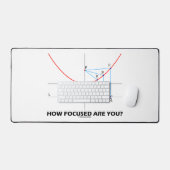 君の焦点は？放物線グラフギークユーモア デスクマット (キーボード&マウス)