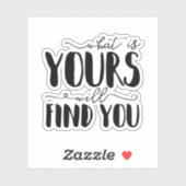 君の物を見ればタイポグラフィ シール (シート)