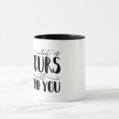 君の物を見ればタイポグラフィ マグカップ (中央)