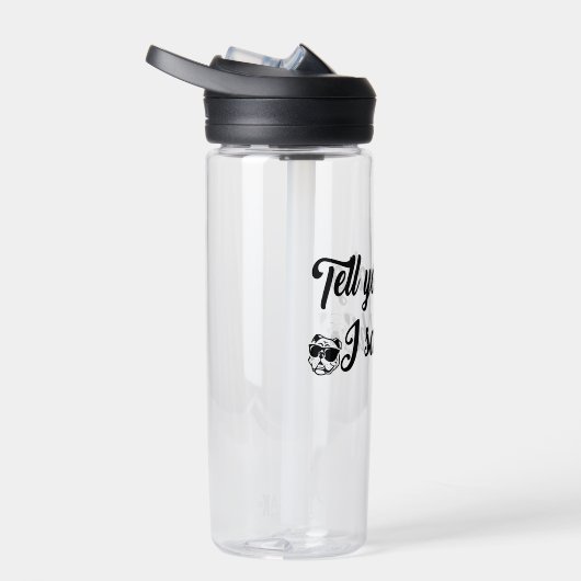 君の犬に挨拶した ウォーターボトル (右面)