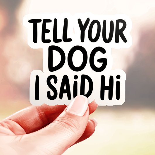 君の犬に挨拶した シール