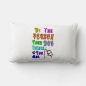 君の犬は考え親切だ ランバークッション (裏面)