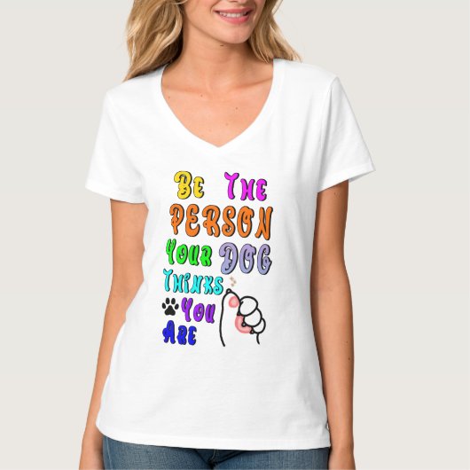 君の犬は考え親切だ Tシャツ (正面)