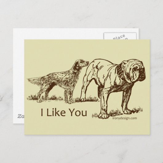 君の犬笑いが好きだ ポストカード (正面/裏面)