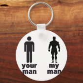 君の男と僕の男 キーホルダー (正面)