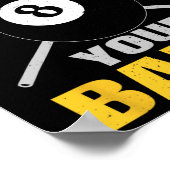 君の皮肉なビリヤードおもしろいを破る ポスター (角)