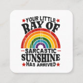 君の皮肉な太陽の光 スクエア名刺 (正面)